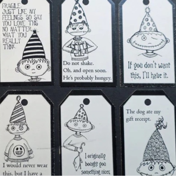 🌶3/$14🌶Weird gift tags pack of 10 - Picture 6 of 6